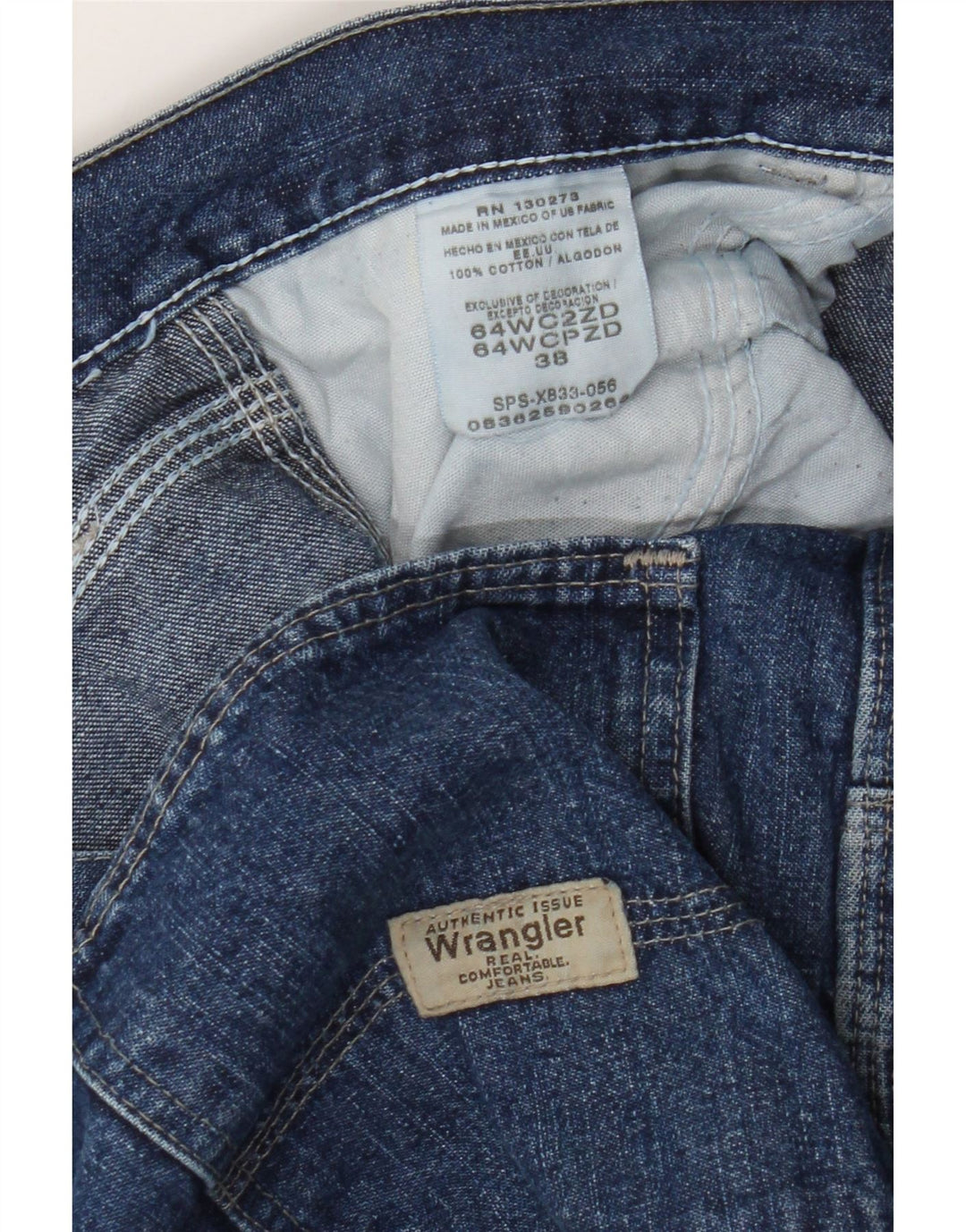 Wrangler Mens Cargo Denim Shorts W38 XL Blue Cotton