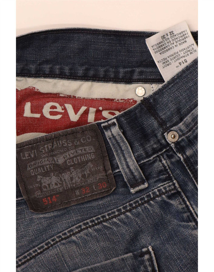 Levi's Uomo 514 Jeans dritti W32 L30 Cotone Blu