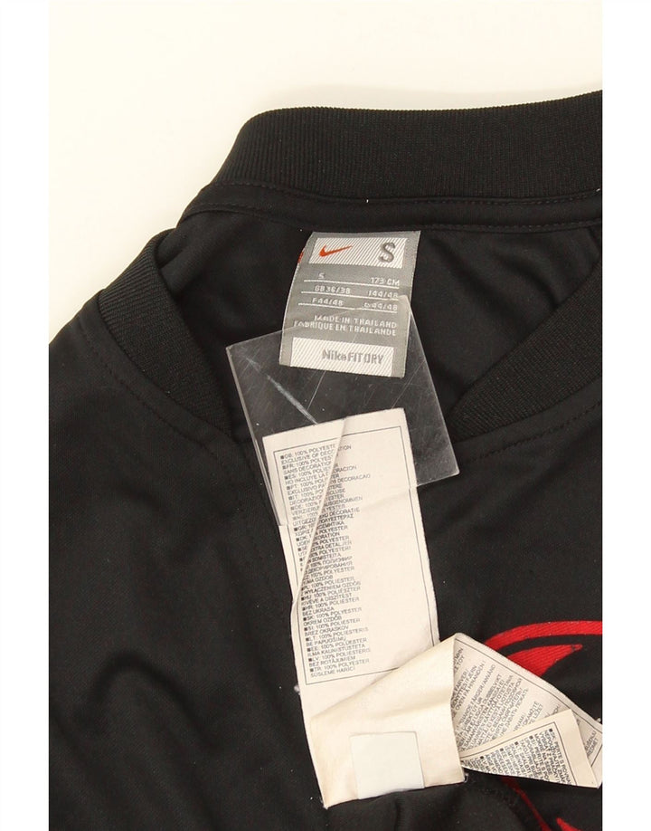 Nike Mens Vest Top UK 36/38 Small Black Striped Polyester