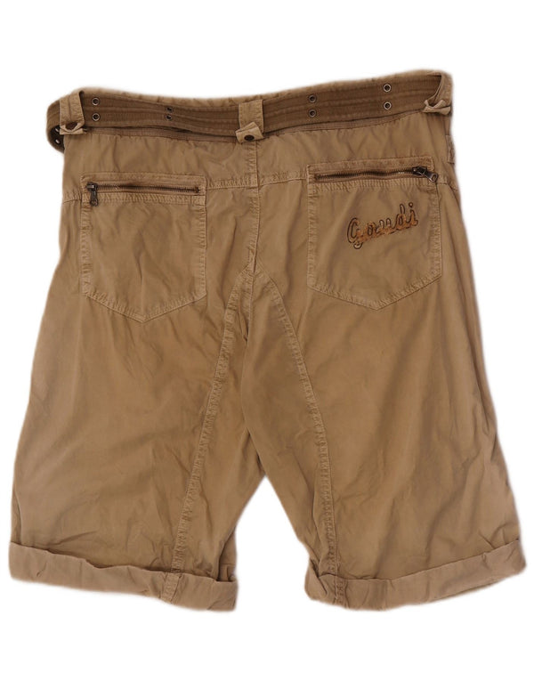 Gaudi Mens Cargo Shorts IT 52 XL W38 Algodão Bege