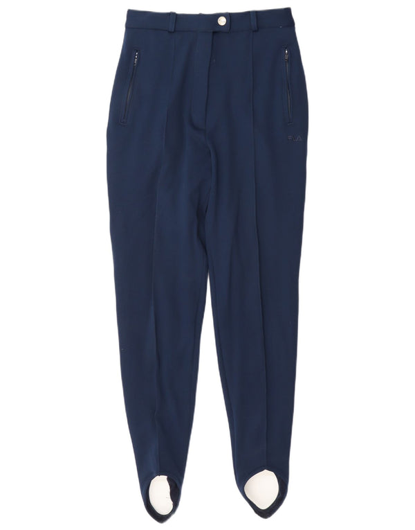 Fila Damen Stirrup Casual Hose IT 44 Medium W28 L30 Marineblau Acryl