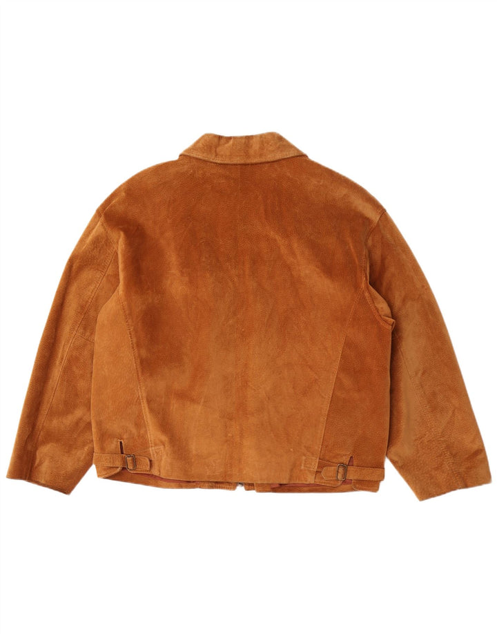Antica Pelleria Mens Suede Jacket UK 44 2XL Brown