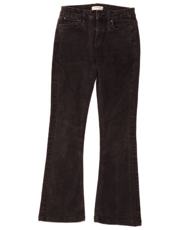 Zara Dame Flared Jeans EU 34 2XS W24 L28 Sort