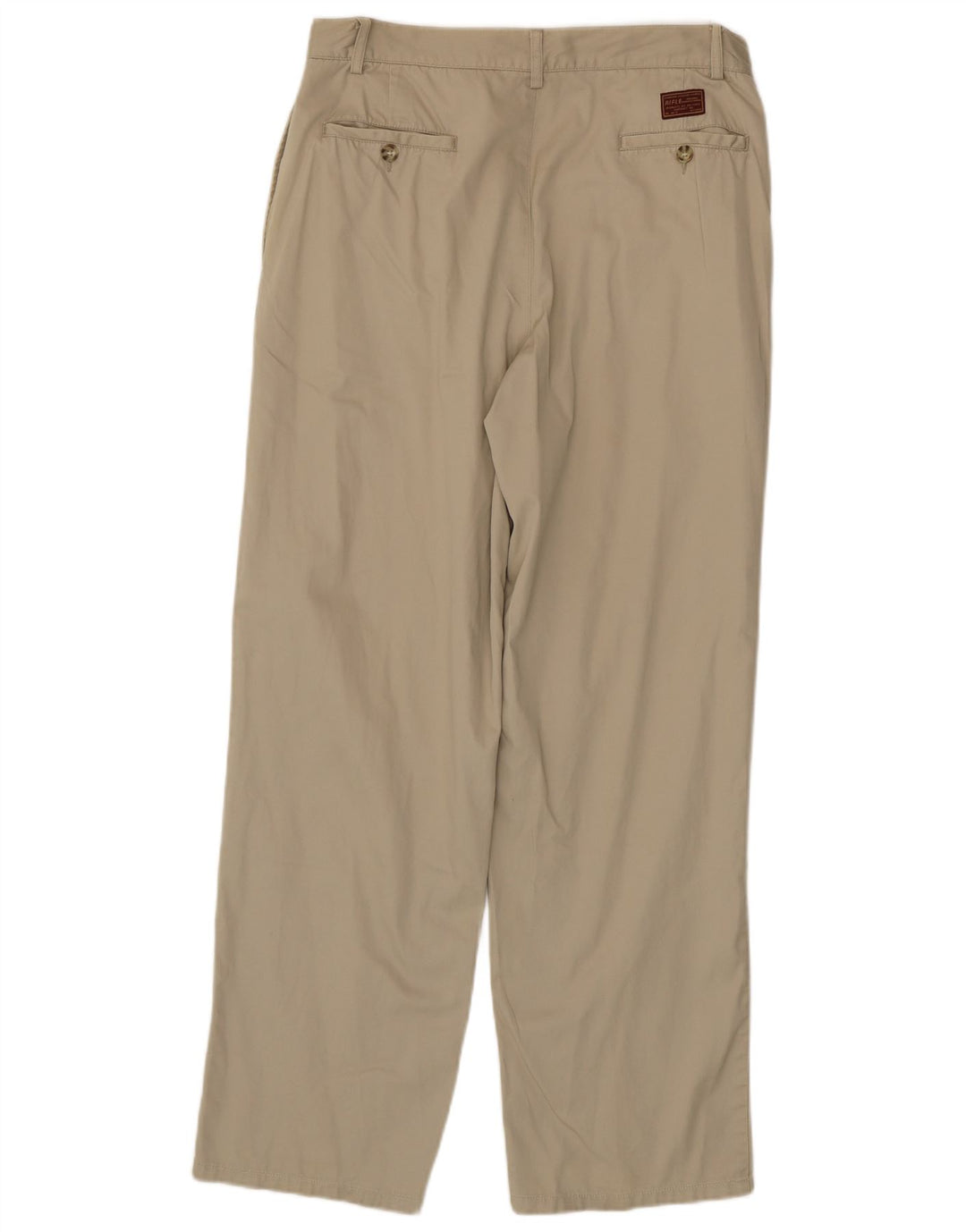 RIFLE Mens Pegged Chino Trousers W32 L31 Beige