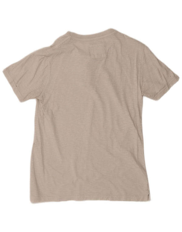 Fat Face Mens T-Shirt Top Medium White Flecked
