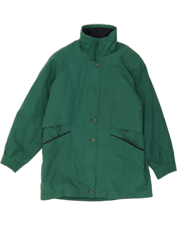DAVID BARRY Womens Windbreaker Coat UK 18 XL Green Polyester Vintage David Barry and Second-Hand David Barry from Messina Hembry 