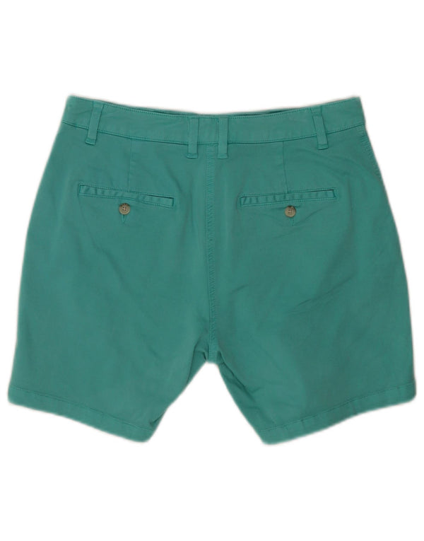 Joules Damen Chinoshorts UK 10 Small W28 Türkis Baumwolle