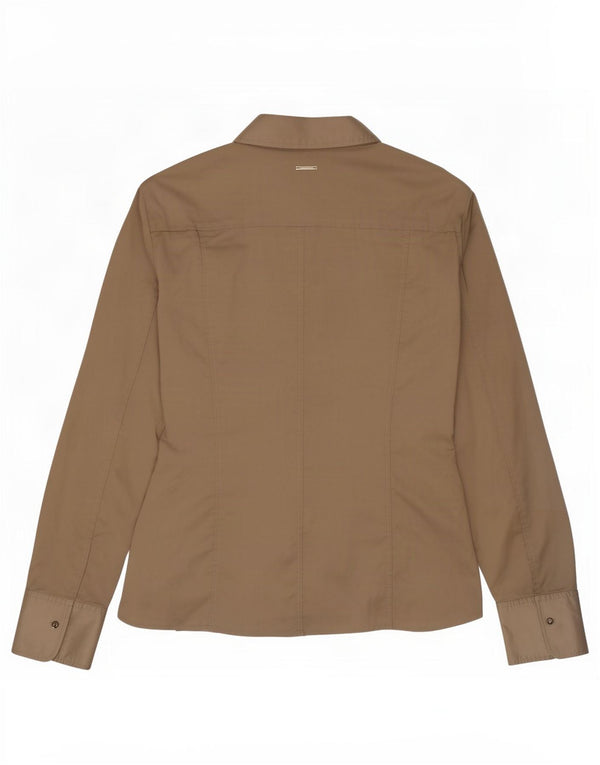 Koszula damska Hugo Boss UK 14, duża, bawełniana khaki