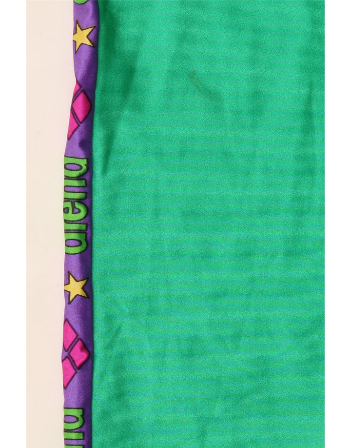 ARENA Mens Graphic Sport Shorts Small Green Colourblock Polyamide Vintage Arena and Second-Hand Arena from Messina Hembry 