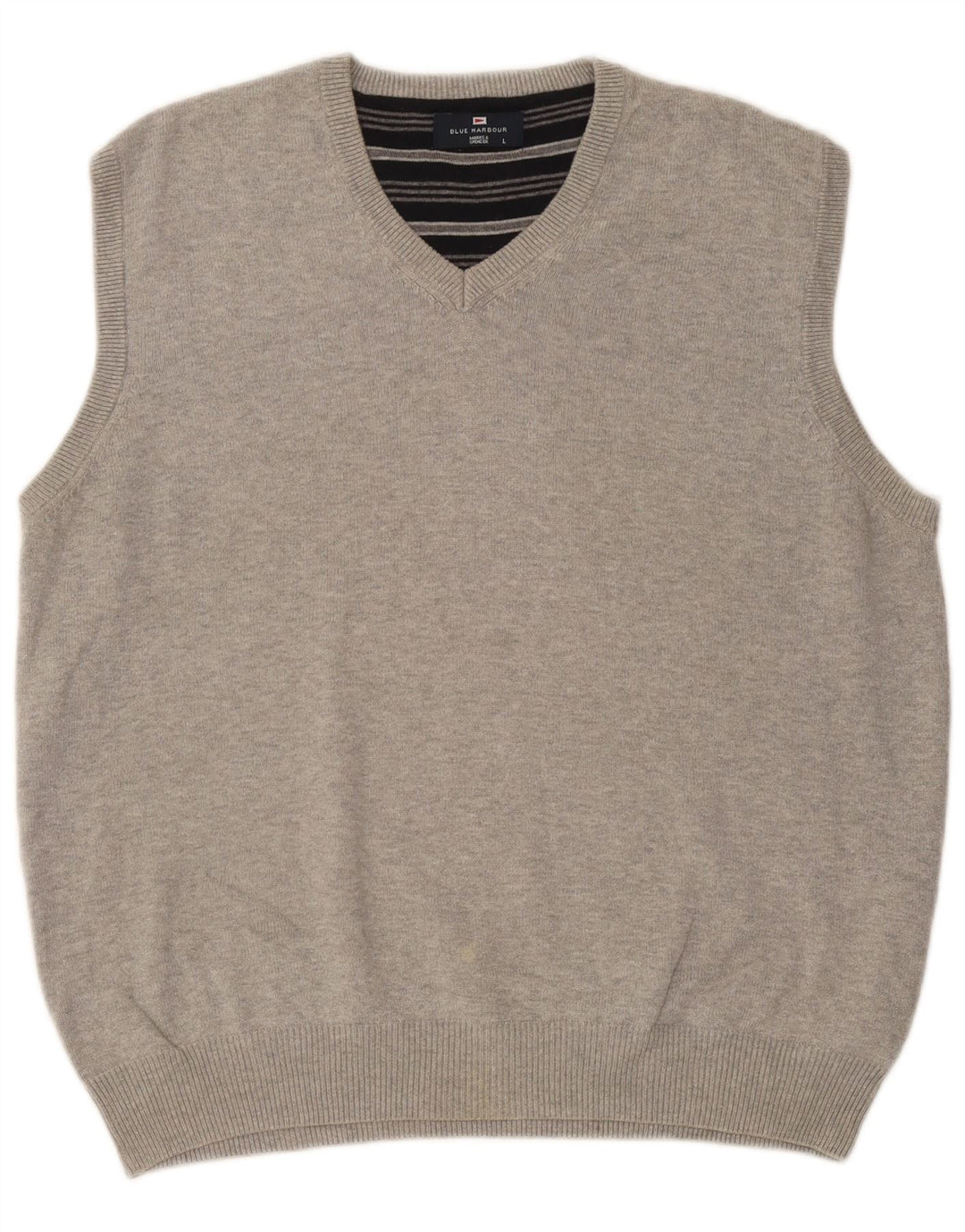 Marks & Spencer Mens Blue Harbour Vest Tank Top Large Grey Flecked Cotton