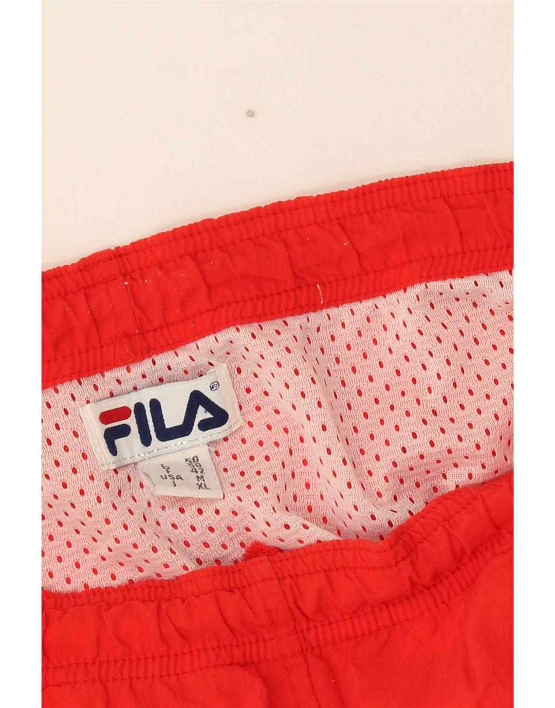Fila Мужские шорты для плавания с рисунком, средний красный