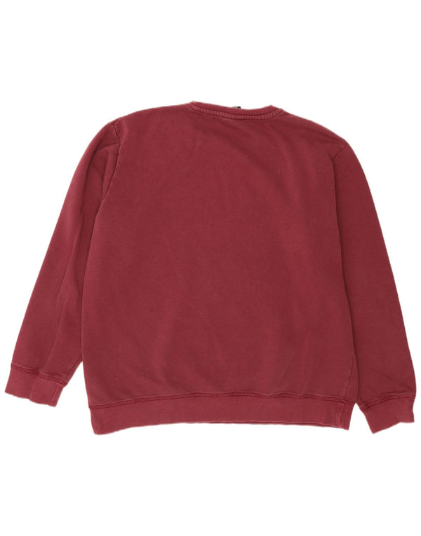 Męska bluza z grafiką Umbro, 2XL, bordowa bawełna