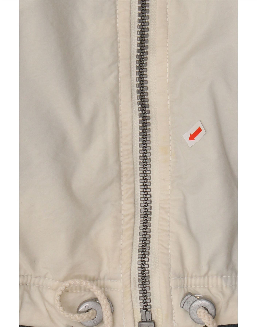 KILLTEC Womens Graphic Hooded Windbreaker Jacket UK 32 XS White Polyester Vintage Killtec and Second-Hand Killtec from Messina Hembry 