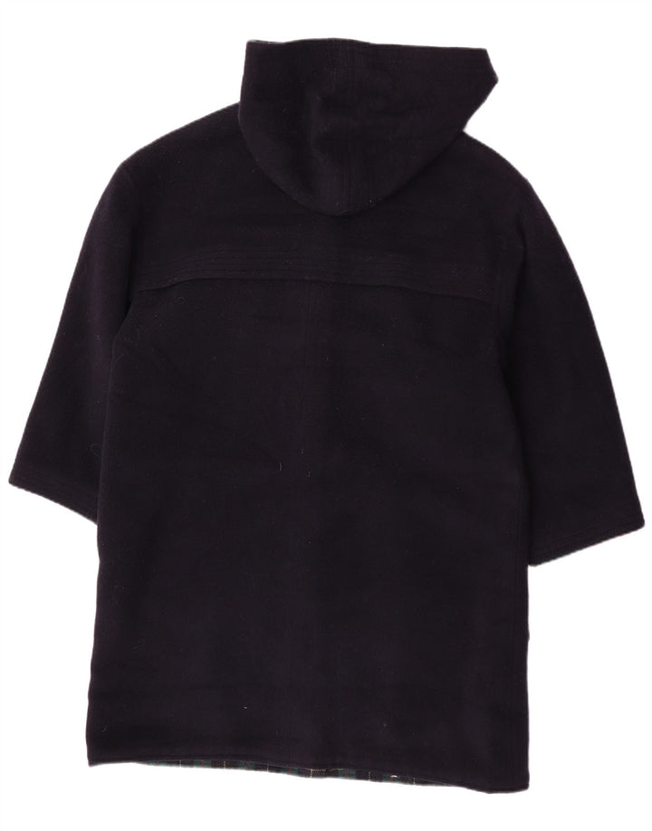 Vintage Womens Hooded Duffle Coat UK 16 Large Navy Blue