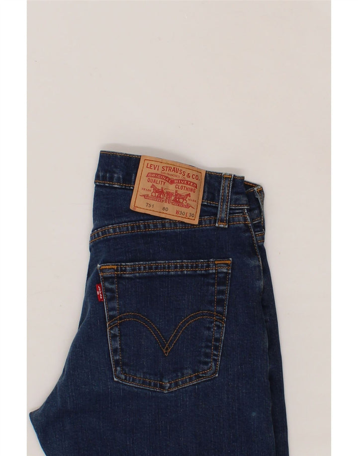 LEVI'S Mens 751 Capri Straight Jeans W30 L18 Blue Vintage Levi's and Second-Hand Levi's from Messina Hembry 