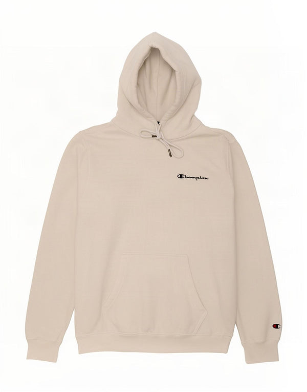 Champion Mens Loose Fit Hoodie Jumper XS Algodão Branco