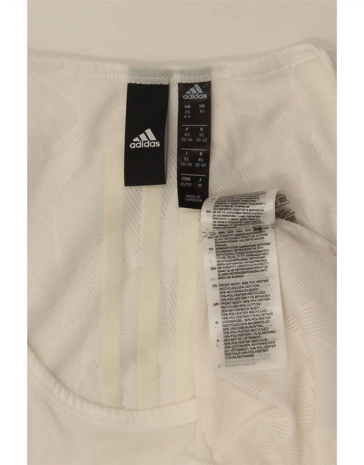 Damska kamizelka Adidas Top UK 4/6 XS Biały poliester