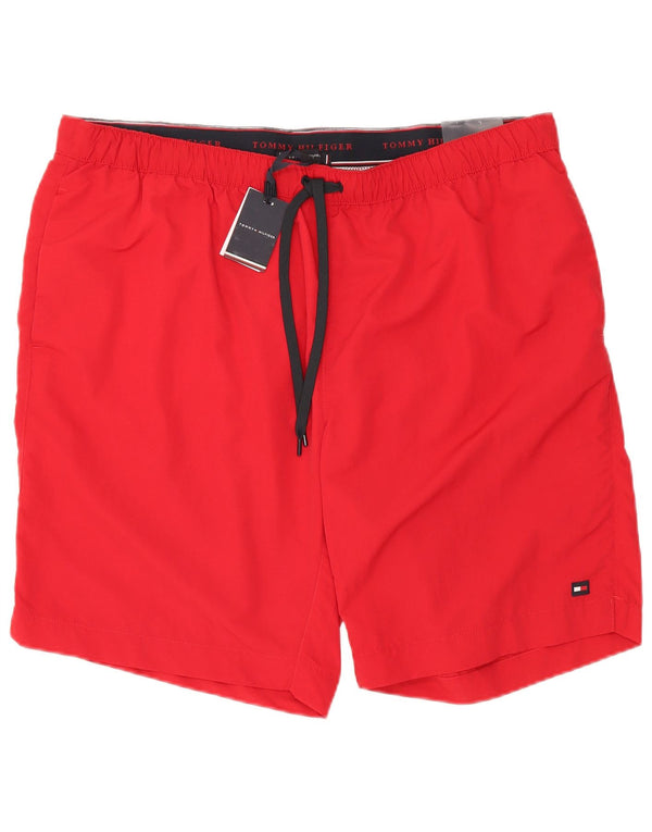 Tommy Hilfiger Høje Badeshorts til mænd 4XL Rød Polyester