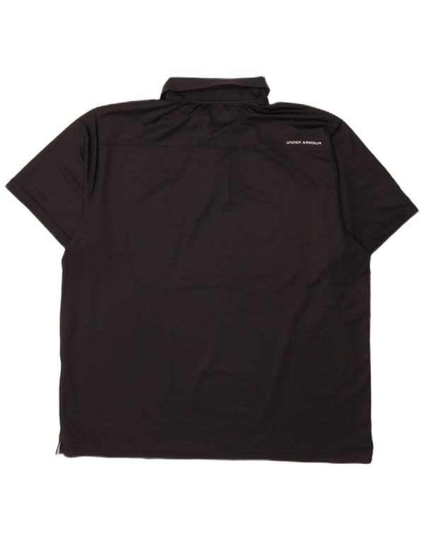 Under Armour Herre Heat Gear Polo Shirt 2XL Sort