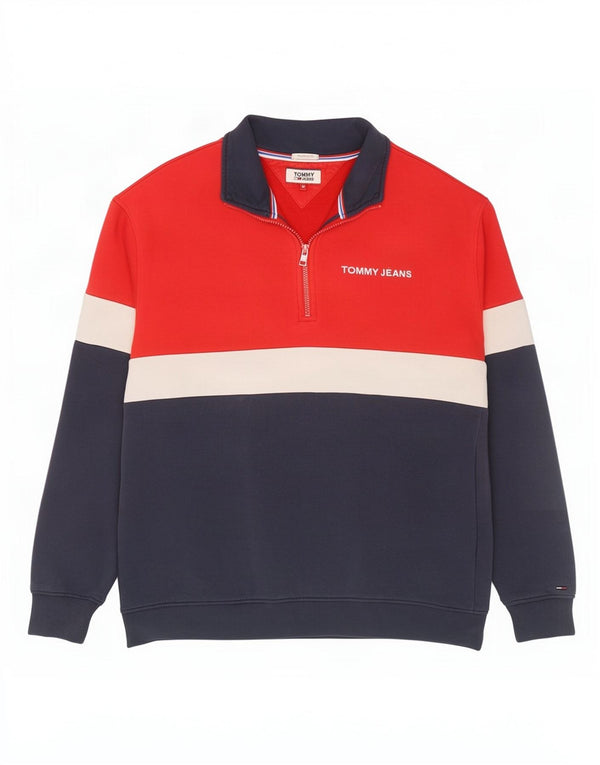Tommy Hilfiger Mens Relaxed Fit Sweatshirt Jumper Medium Multicoloured