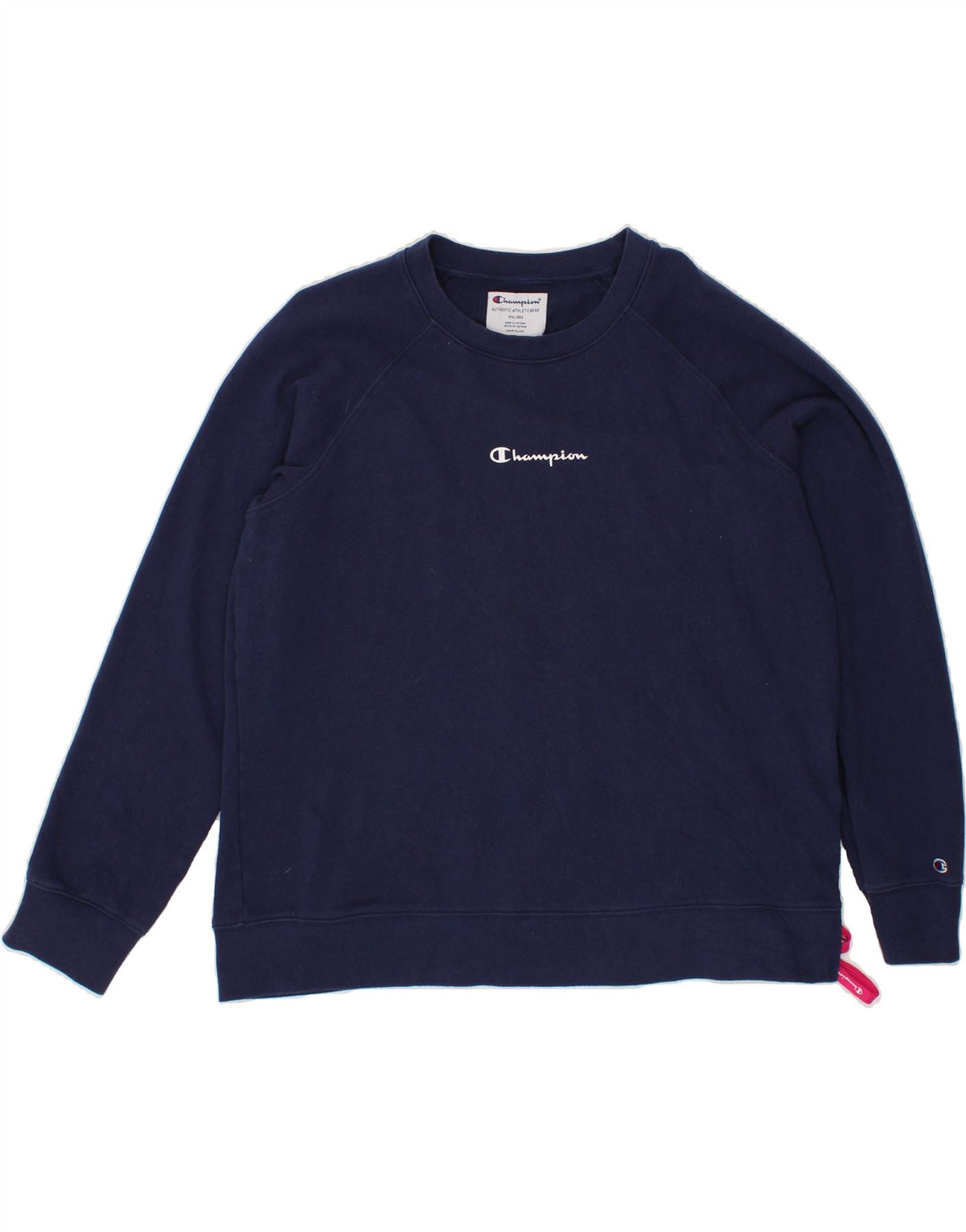CHAMPION Womens Sweatshirt Jumper UK 20 2XL Navy Blue Cotton Vintage Champion and Second-Hand Champion from Messina Hembry 