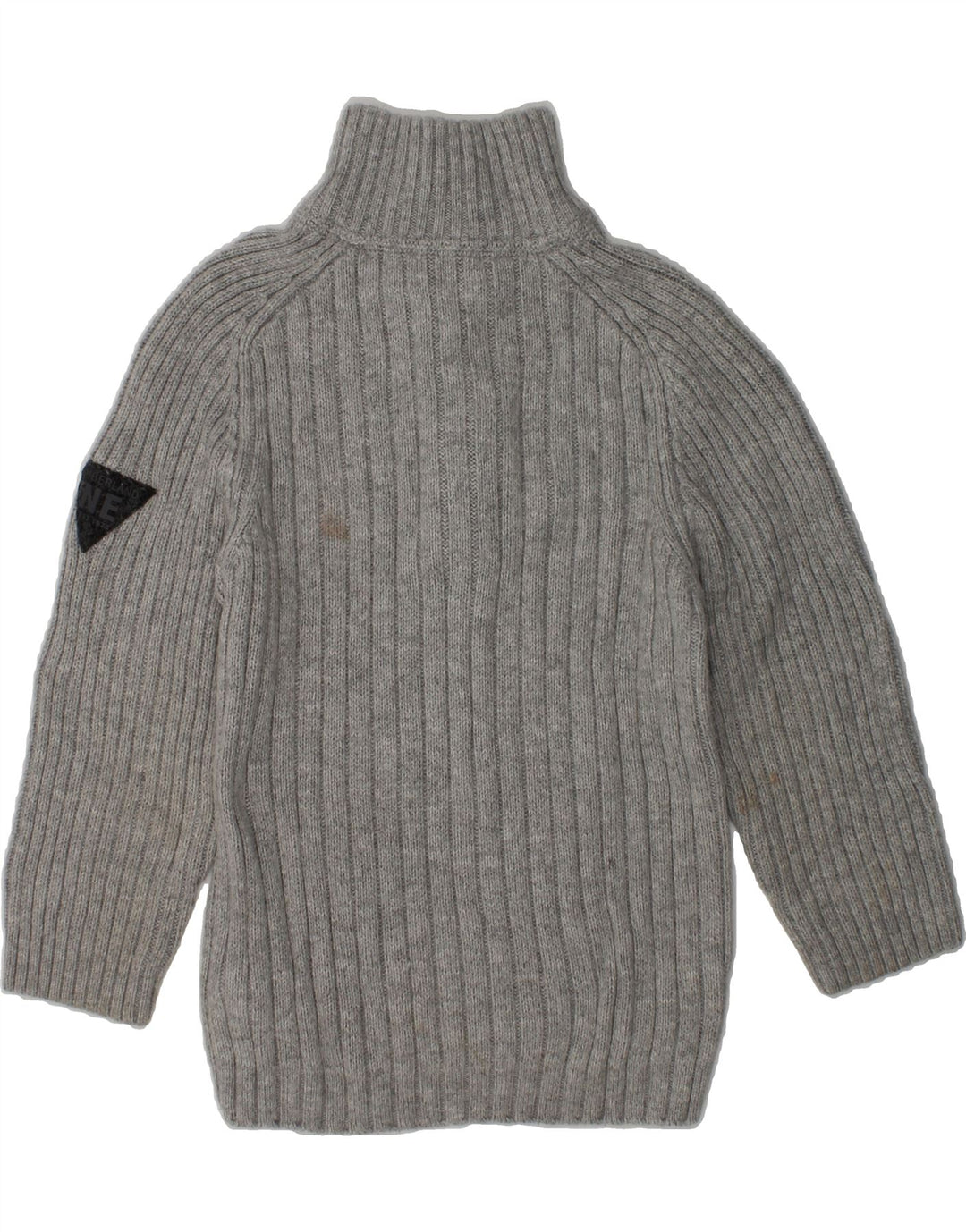 TIMBERLAND Boys Button Neck Jumper Sweater 3-4 Years Grey Cotton | Vintage Timberland | Thrift | Second-Hand Timberland | Used Clothing | Messina Hembry 