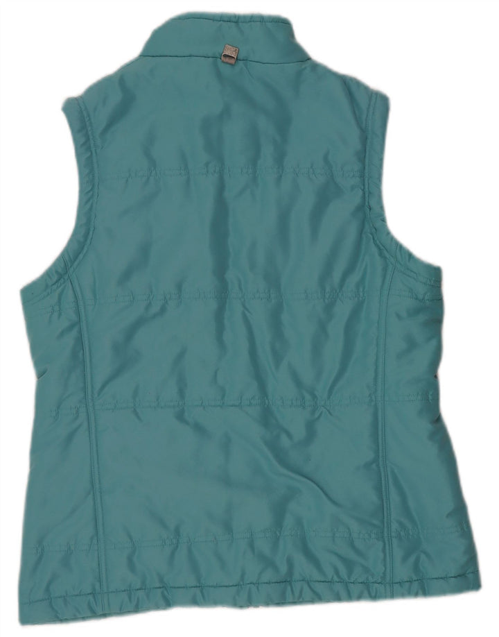 WEIRD FISH Womens Padded Gilet UK 14 Large Turquoise Polyester