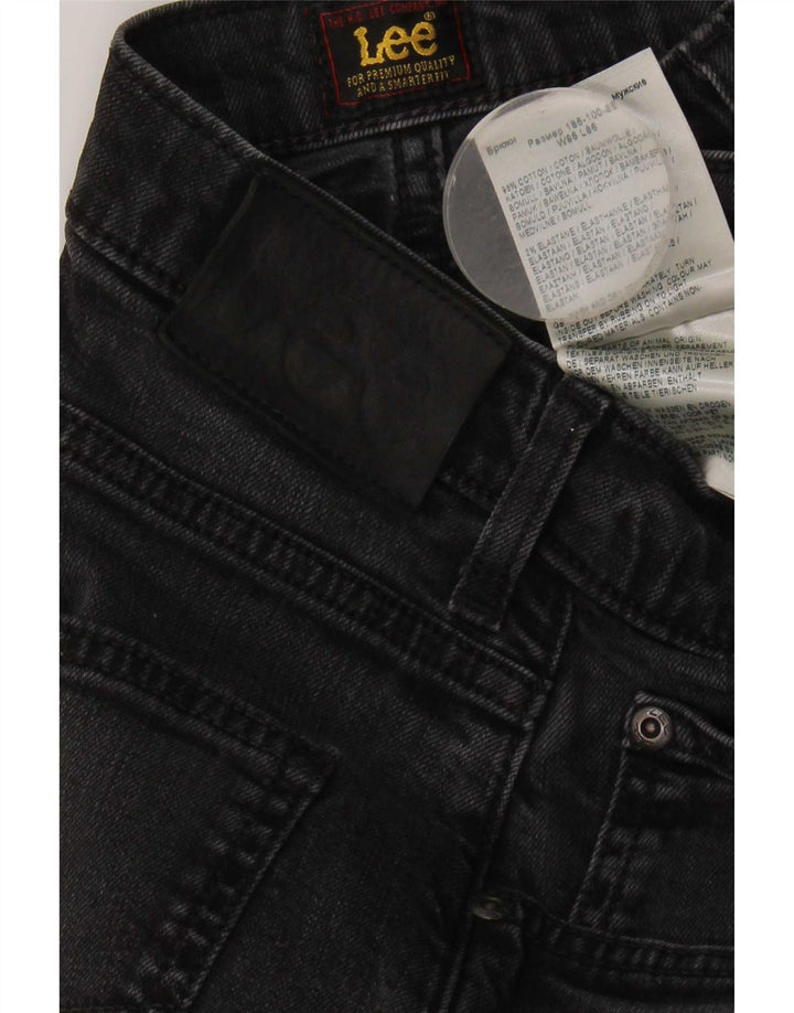 Lee Mens Brooklyn Straight Jeans W34 L30 Black Cotton