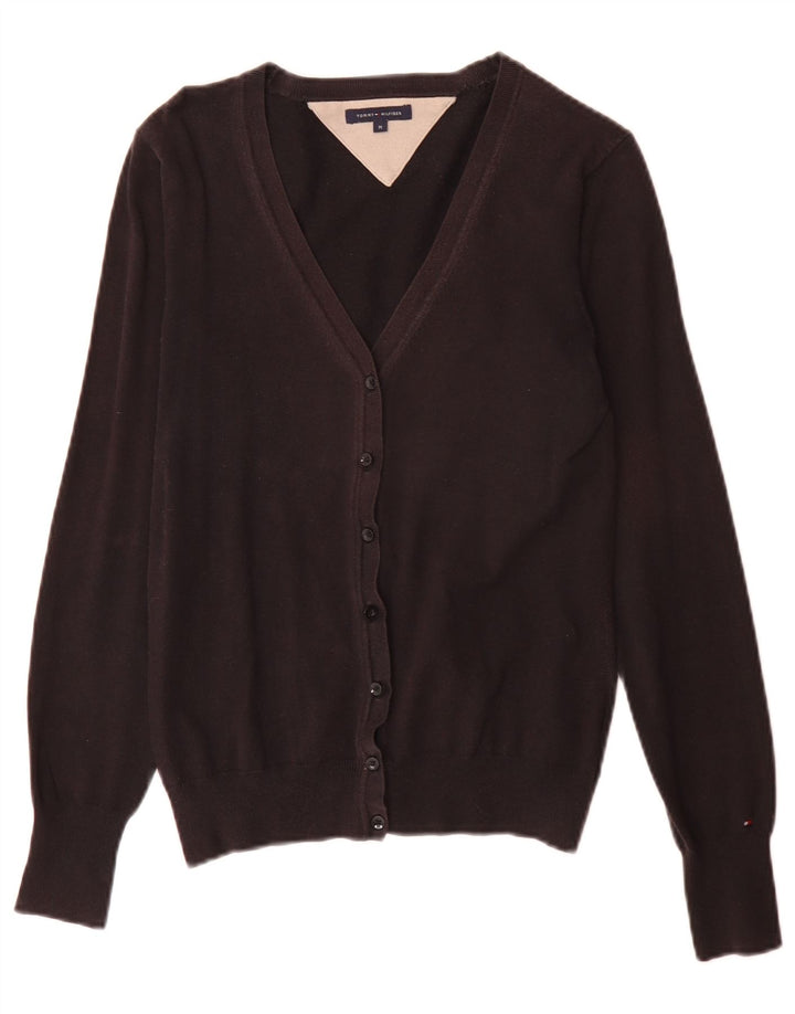 Tommy Hilfiger Dame Cardigan Sweater Medium Sort Bomuld Classic