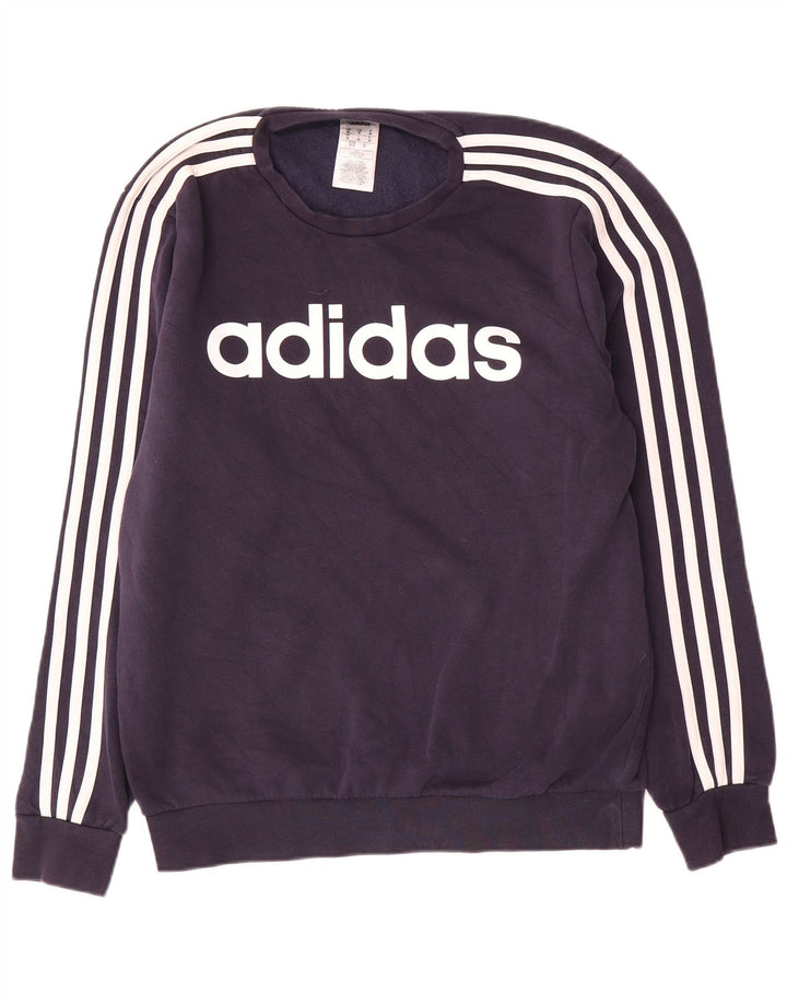 Adidas Sweatshirt Jumper Medium Marineblå Polyester til mænd