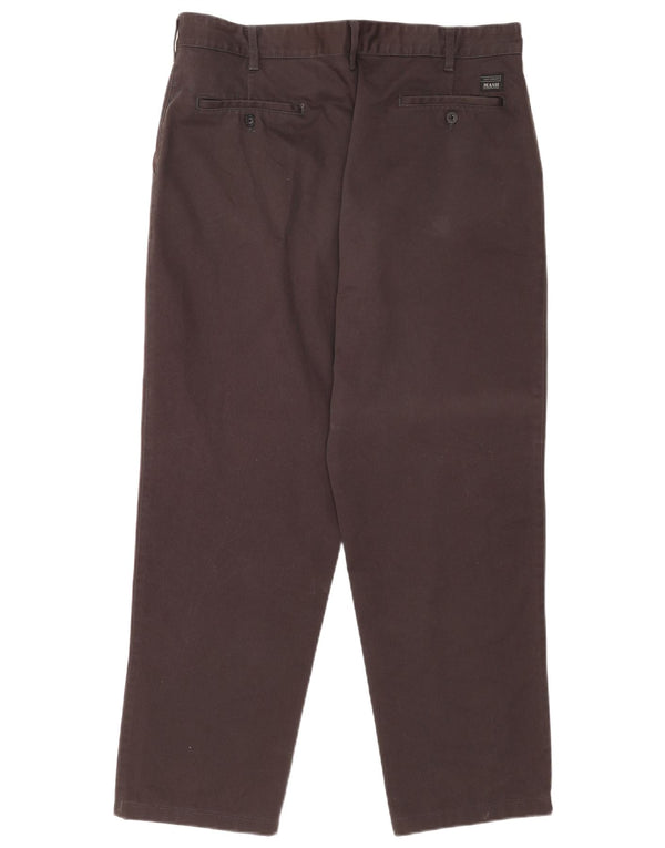 Mash Pantalon Chino Droit Homme IT 54 2XL W36 L29 Gris Coton