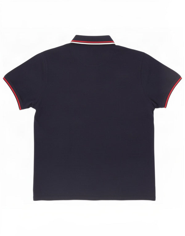 Jack & Jones Mens Polo Shirt Large Navy Blue Cotton