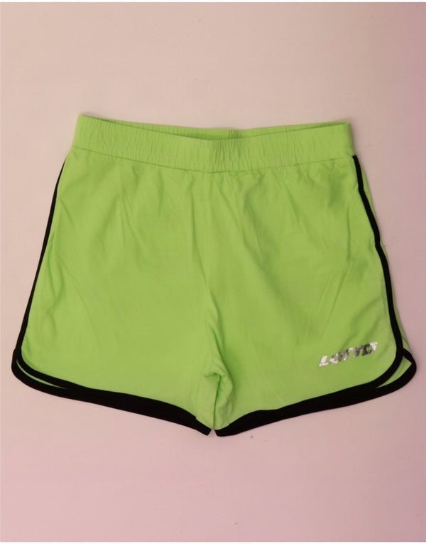 Pantaloncini sportivi da donna Lotto UK 16 Large Verde Cotone