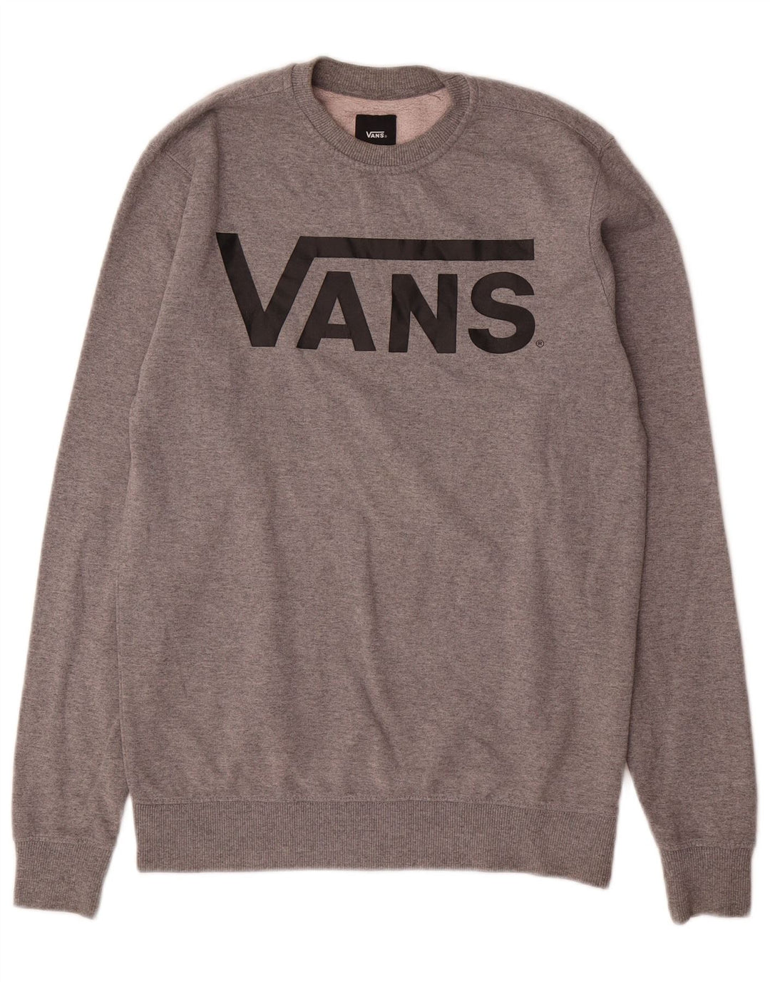 Vans Mens Graphic Sweatshirt Jumper XS Grey Cotton