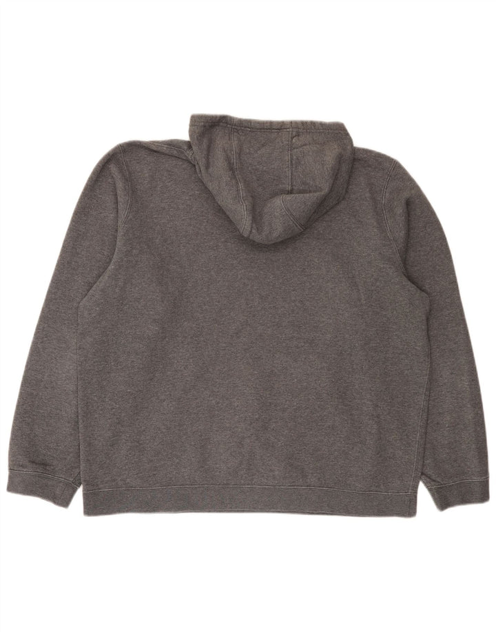 Nike Mens Hoodie Jumper XL Grey Cotton