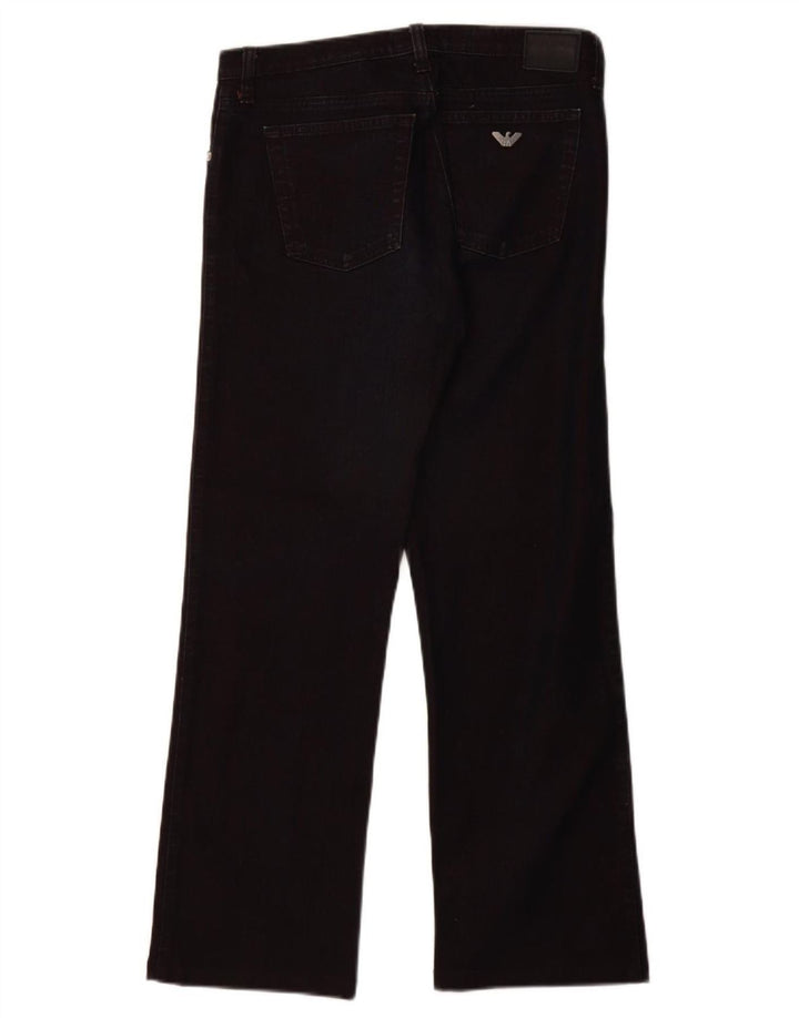 ARMANI Womens Straight Jeans W30 L28 Navy Blue Cotton