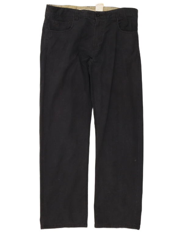 Pantaloni casual dritti da uomo Timberland W36 L34 cotone nero