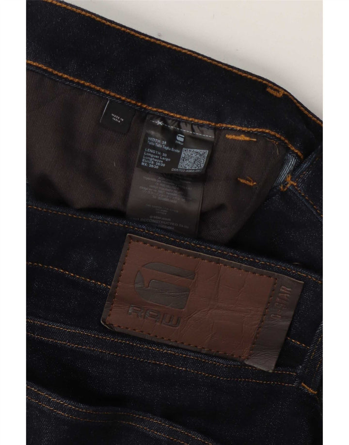 G-Star Mens Slim Jeans W35 L30 Navy Blue Cotton