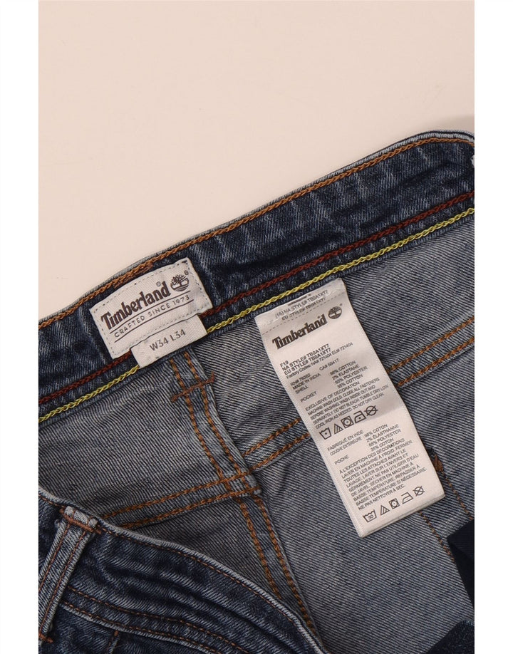 TIMBERLAND Mens Slim Jeans W34 L29 Blue Cotton