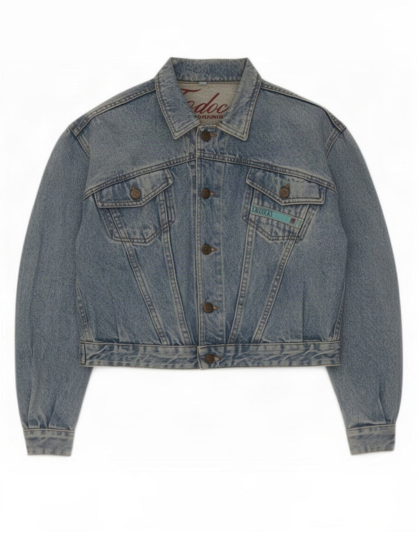 Fordocks Womens Oversized Denim Jacket UK 10 Small Blue Cotton