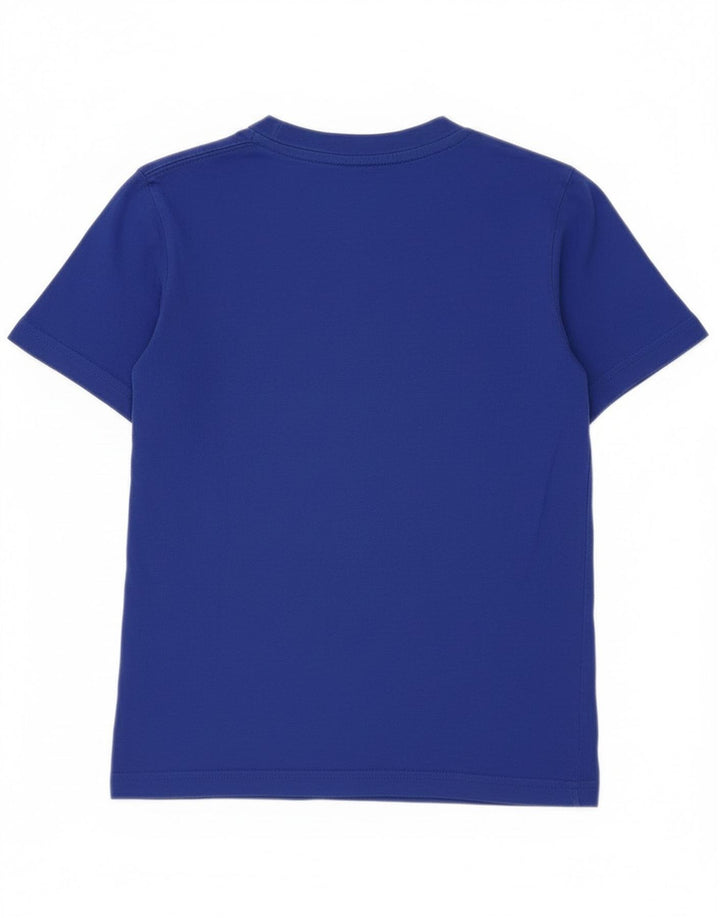 Adidas drenge T-shirt top 7-8 år blå bomuld