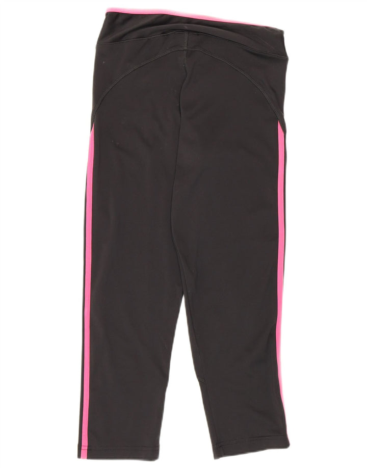 Adidas Womens Climalite Capri Leggings UK 8 Small Black Polyester