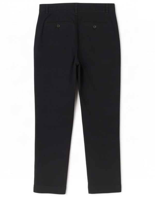 Benetton Pantaloni chino regolari da donna UK 8 Small W27 L26 Blu navy Cotone