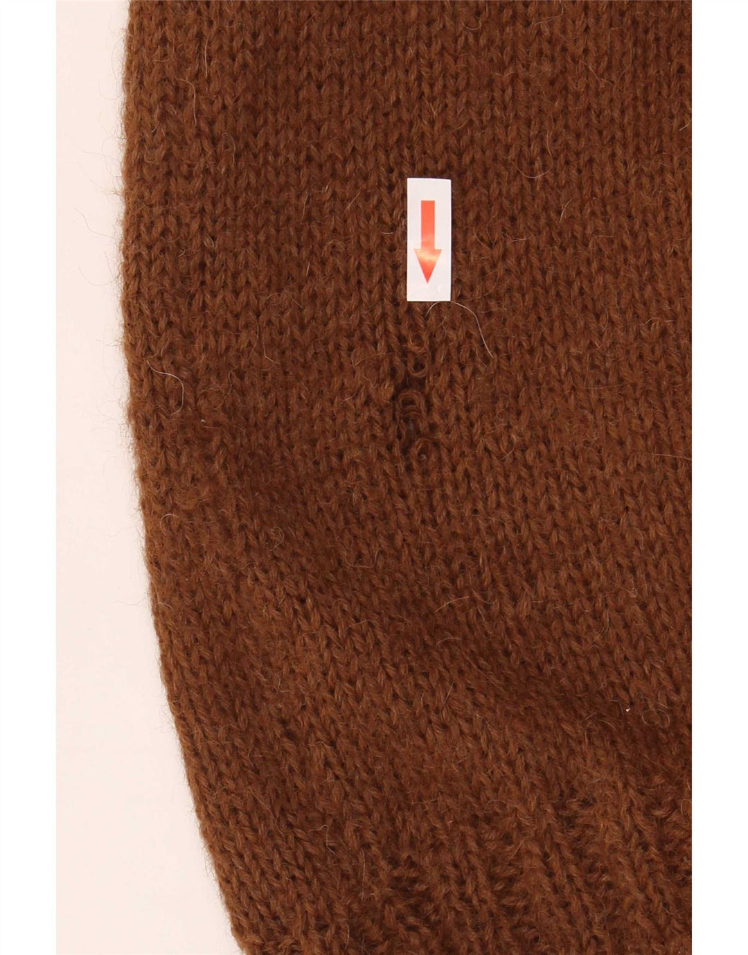 Vintage Womens Roll Neck Jumper Sweater UK 12 Medium Brown
