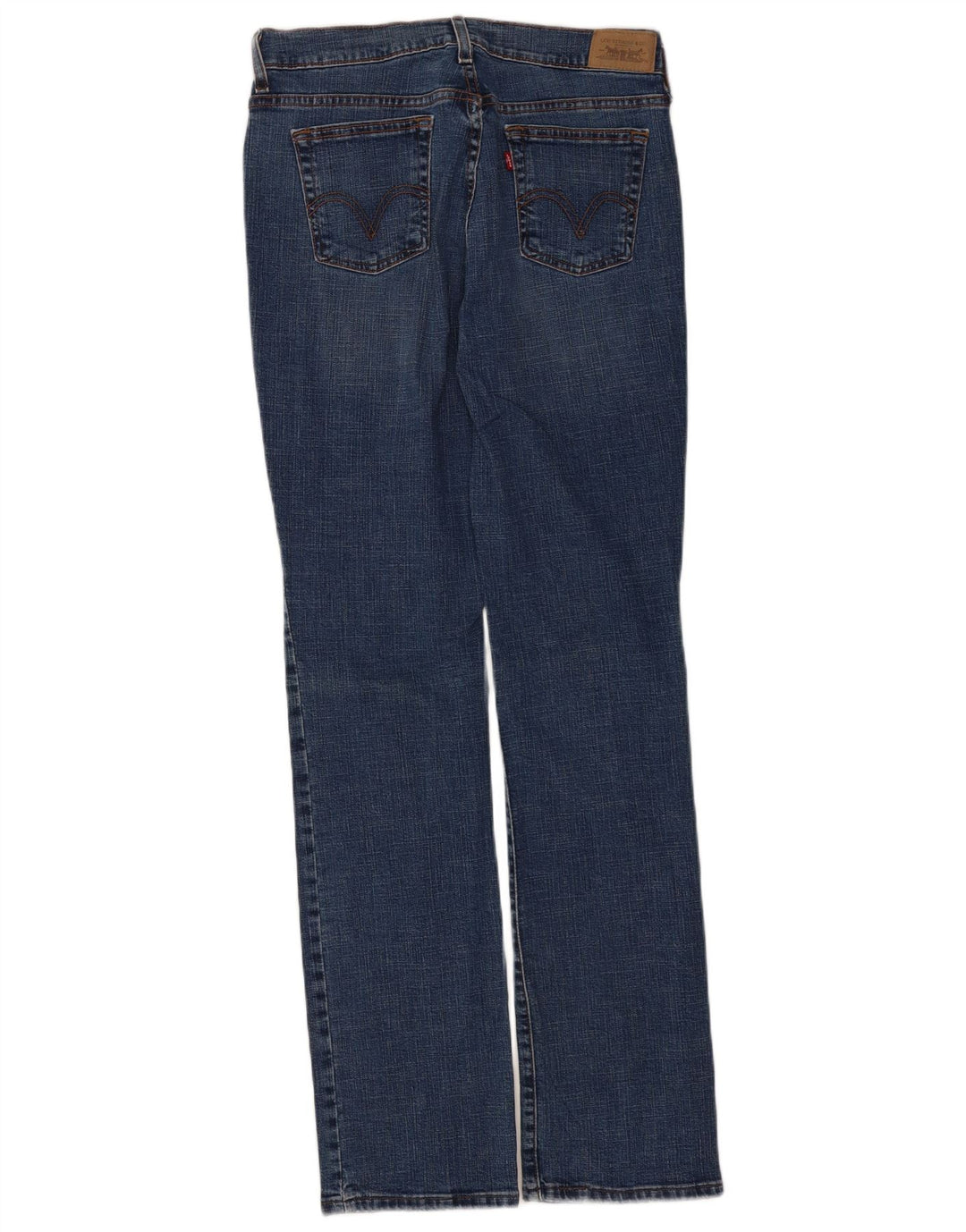 Levi's Womens 505 Straight Jeans US 6 Medium W30 L34 Navy Blue Cotton
