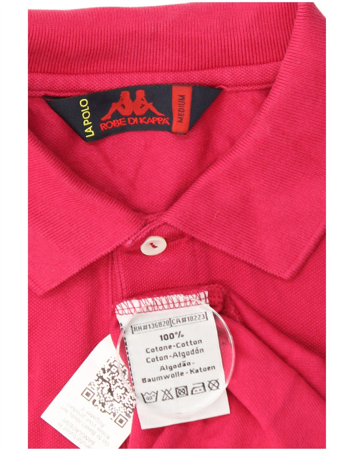 KAPPA Mens Polo Shirt Medium Pink Cotton