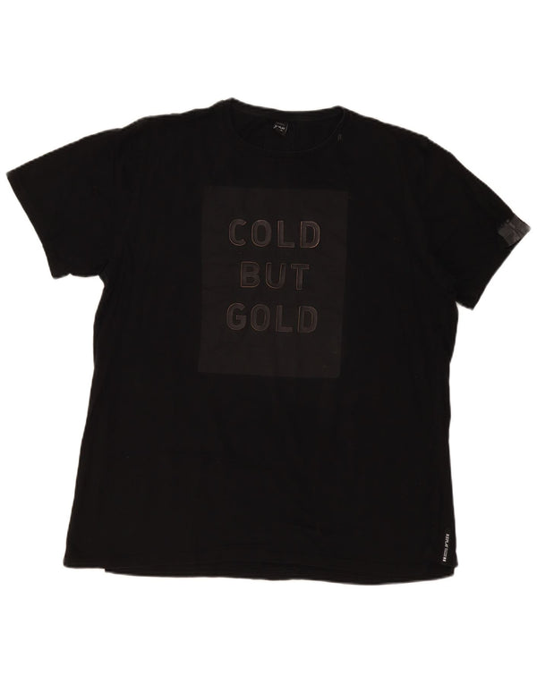 Replay Herren Grafik T-Shirt Top XL Schwarz
