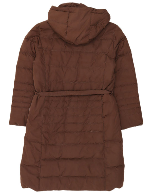 Cappotto imbottito con cappuccio da donna Invicta UK 16 grande poliestere marrone