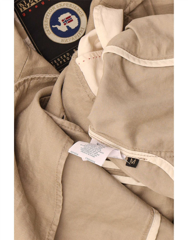 Napapijri Mens Geographic 2 Button Blazer Jacket UK 38 Medium Beige Cotton