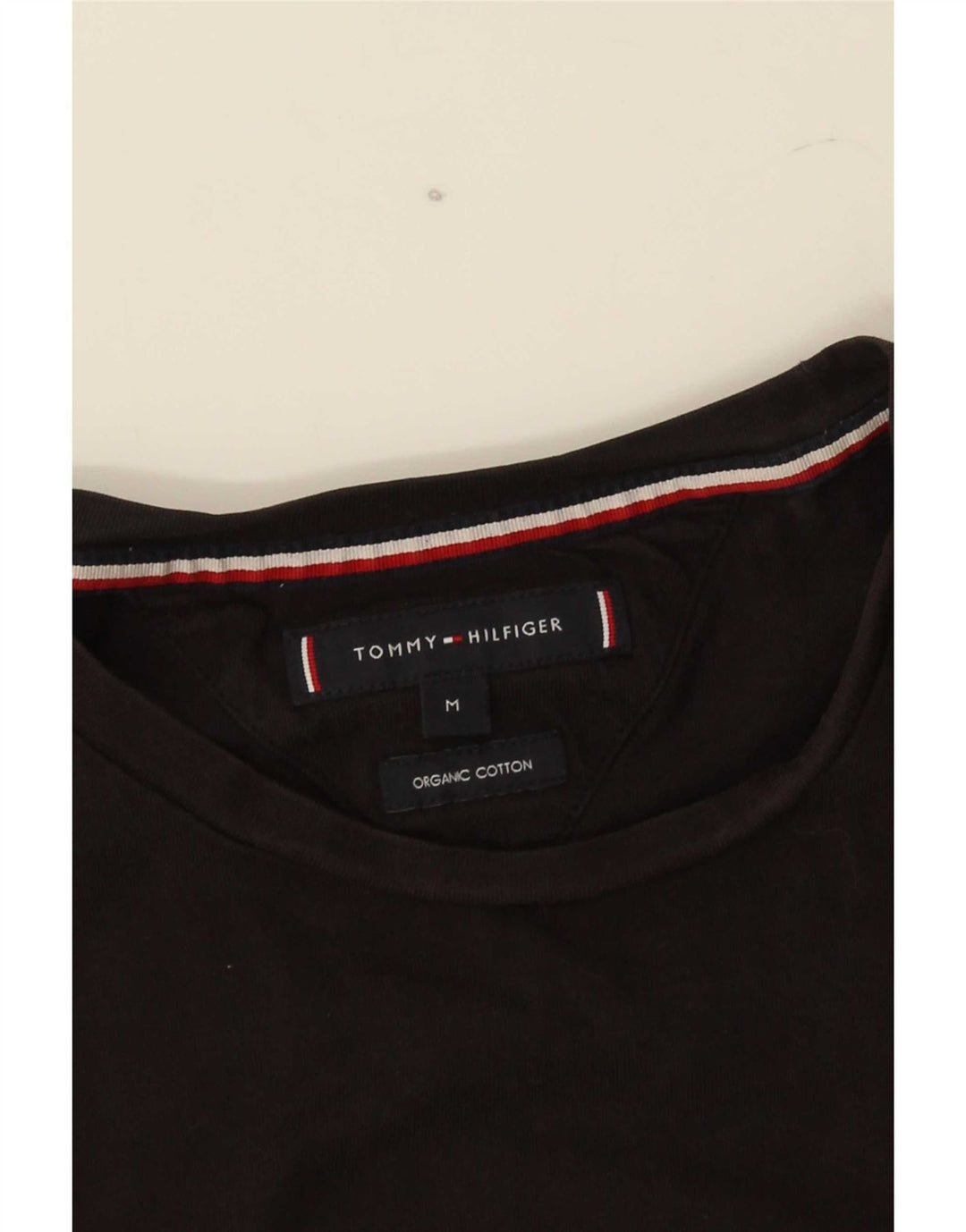 T-shirt grafica da uomo Tommy Hilfiger Top in cotone nero medio
